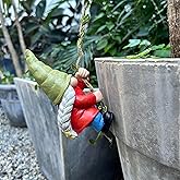 WSHMZYHOME Hanging Gnome Statue Decoration, Climbing Gnomes Statue Figurine Ornament for Indoor Outdoor Home Decor, Gift for Women, Mom