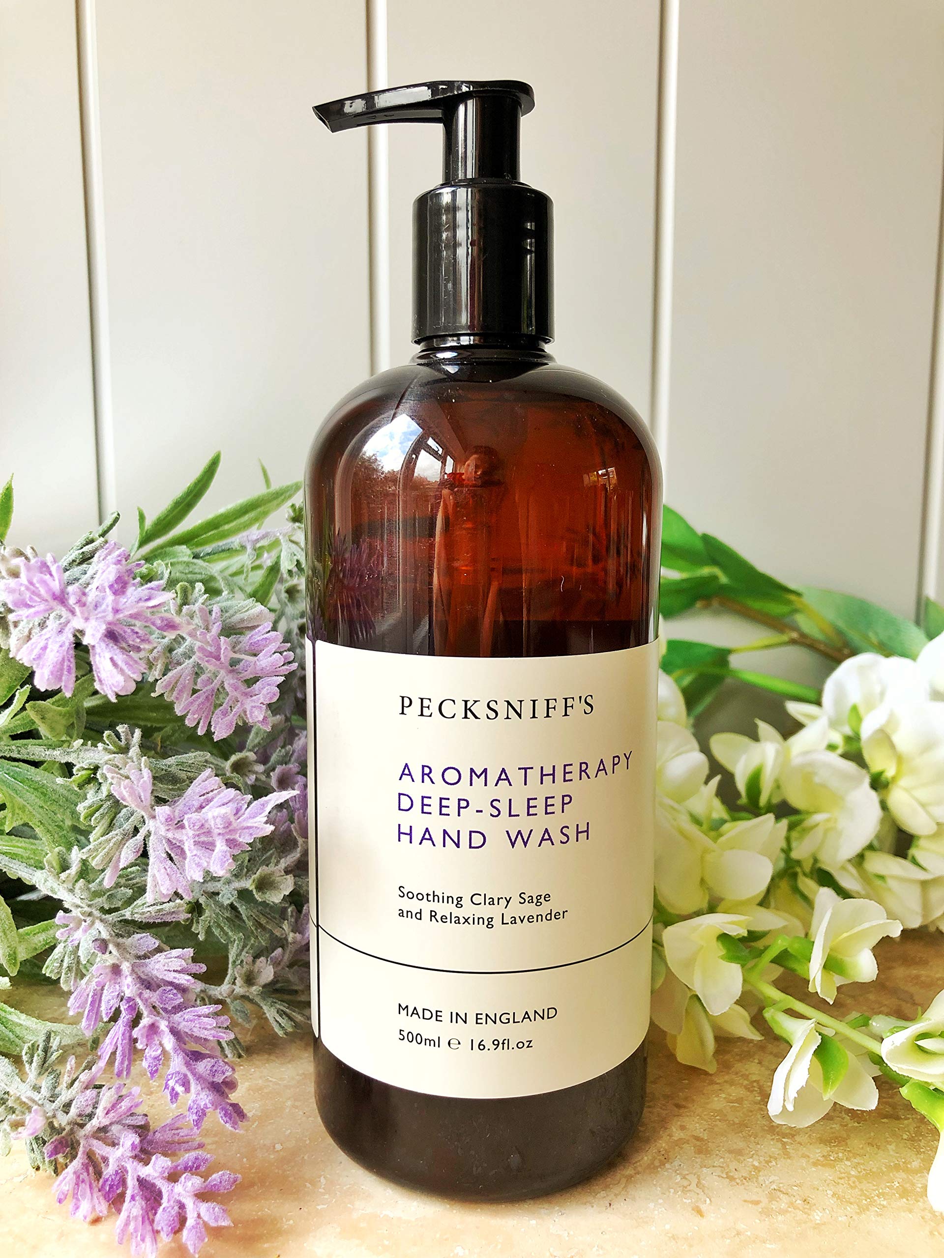 Pecksniff's Luxury Aromatherapy Hand Wash 500ml (Deep–Sleep with Soothing Clarysage and Relaxing Lavender)
