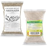 EarthBox Compatible &amp; Container Garden Replanting Kit - Dolomite Lime + Fertilizer
