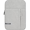 Lacdo iPad Mini 7 Sleeve, iPad Mini Case Bag, Tablet Sleeve Case for iPad Mini 7 (A17 Pro)/6/5/4/3/2, Samsung Galaxy Tab A7 Lite 8.7" / Galaxy Tab A 8.0" Protective Tablet Bag Water Repellent, Gray