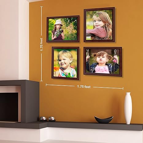 Ajanta Royal Classic Set Of 4 Individual Photo Frames (4-8X10 Inch) : A-75B (Brown)