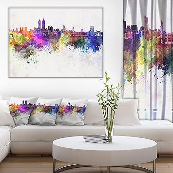 Amazoncom Mumbai Skyline Cityscape Canvas Wall Art Print Posters