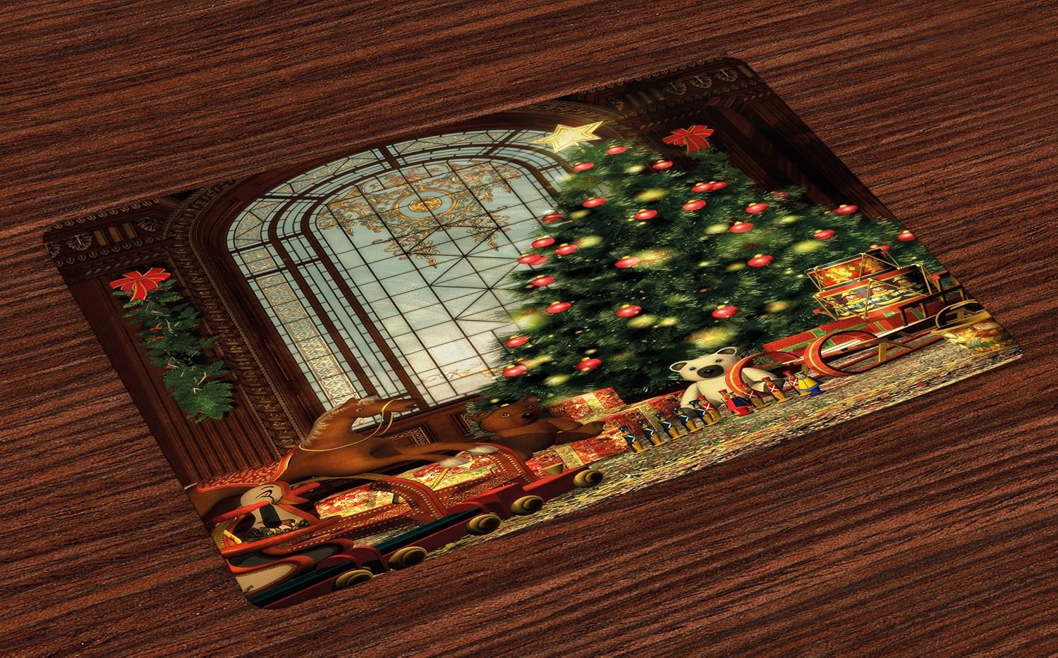 Best Xmas Fabric Placemats For Dining Table