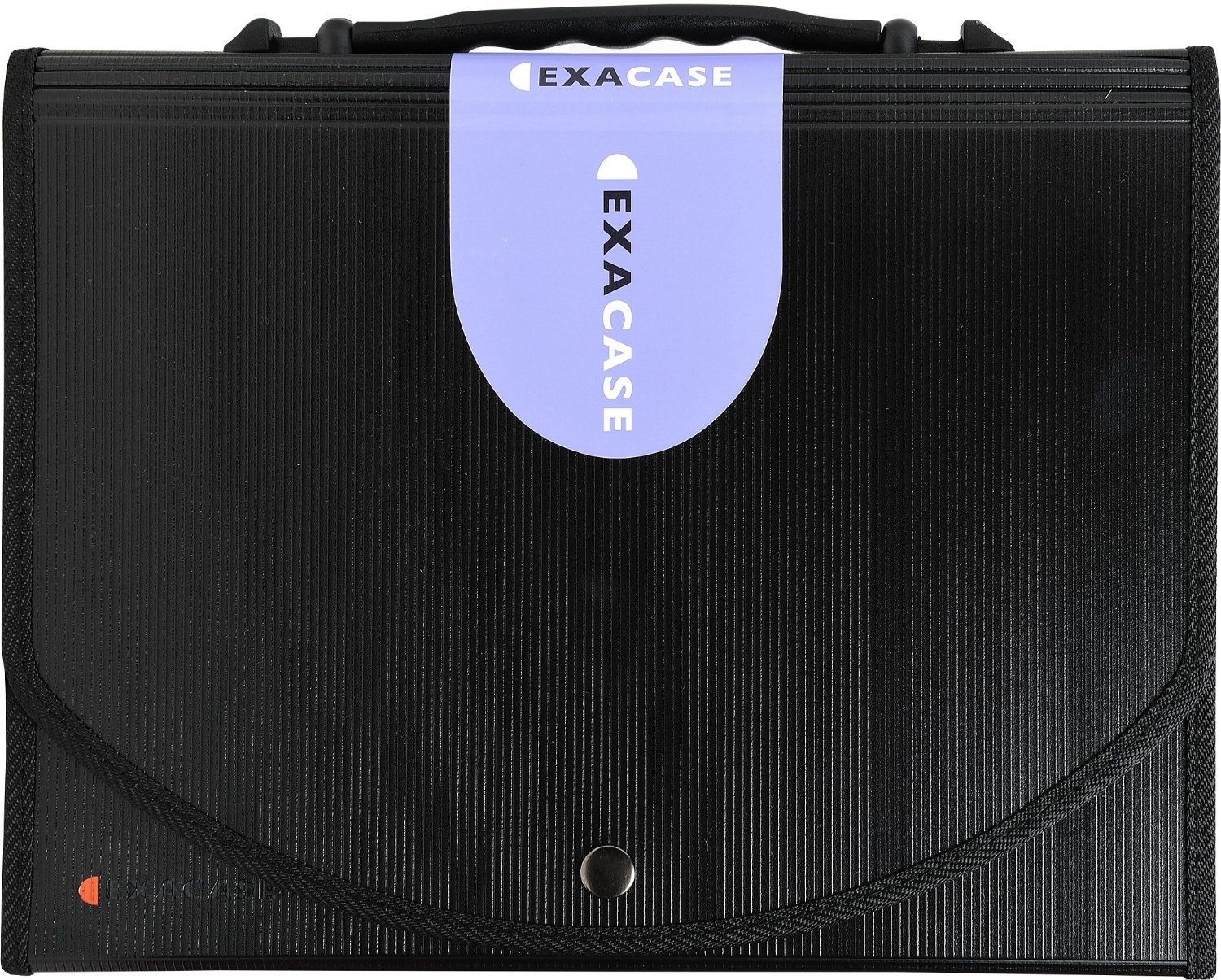 Exacompta - Ref 55934E - Exactive - Multipart Expanding Case with Handle - 330 x 260mm in Size Ideal for A4 Size Documents, 13 Tabbed Sections, Grey PP Dividers - Black