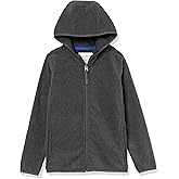 Amazon Essentials Boys and Toddlers' Polar Fleece Full-Zip Hooded Jacket
