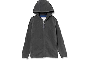 Amazon Essentials Boys and Toddlers' Polar Fleece Full-Zip Hooded Jacket