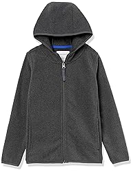 Amazon Essentials Boys' Polar Fleece Full-Zip