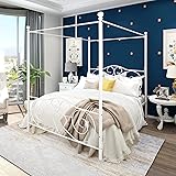 Canopy Full Bed Frame Platform Heavy Duty Steel