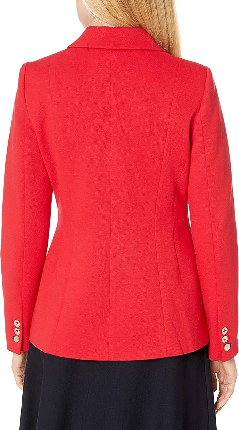 Tommy Hilfiger 汤美费格 纯色双排扣 女式西装外套 3折.63 海淘转运到手约￥355