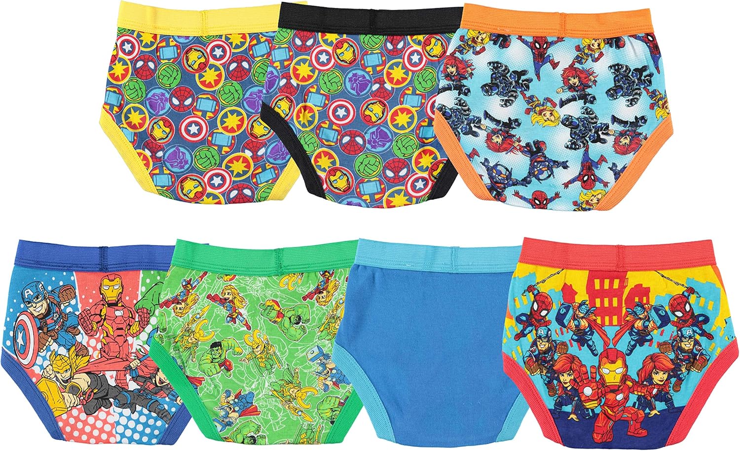 Marvel Hero Toddler Boy Briefs in 7pk: Clothing