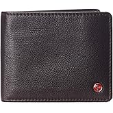 Alpine Swiss Connor Executive Bifold Wallet | Business Passcase for Men | Premium Leather | Dual ID Windows | RFID Blocking | Gift Box Included Soft Nappa Brown