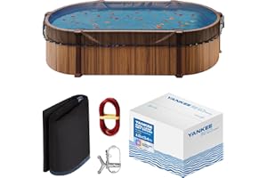 YANKEE POOL PILLOW Yankee Pool Leaf Net Cover for Oval Pool 18x34 Ft.- Heavy-Duty 0.15” Above-Ground Pool Net |Pool Leaf Net | Swimming Pool Net to Protect from Leaves, Debris, and Clogging | Pool Leaf Catcher|Pool Nets