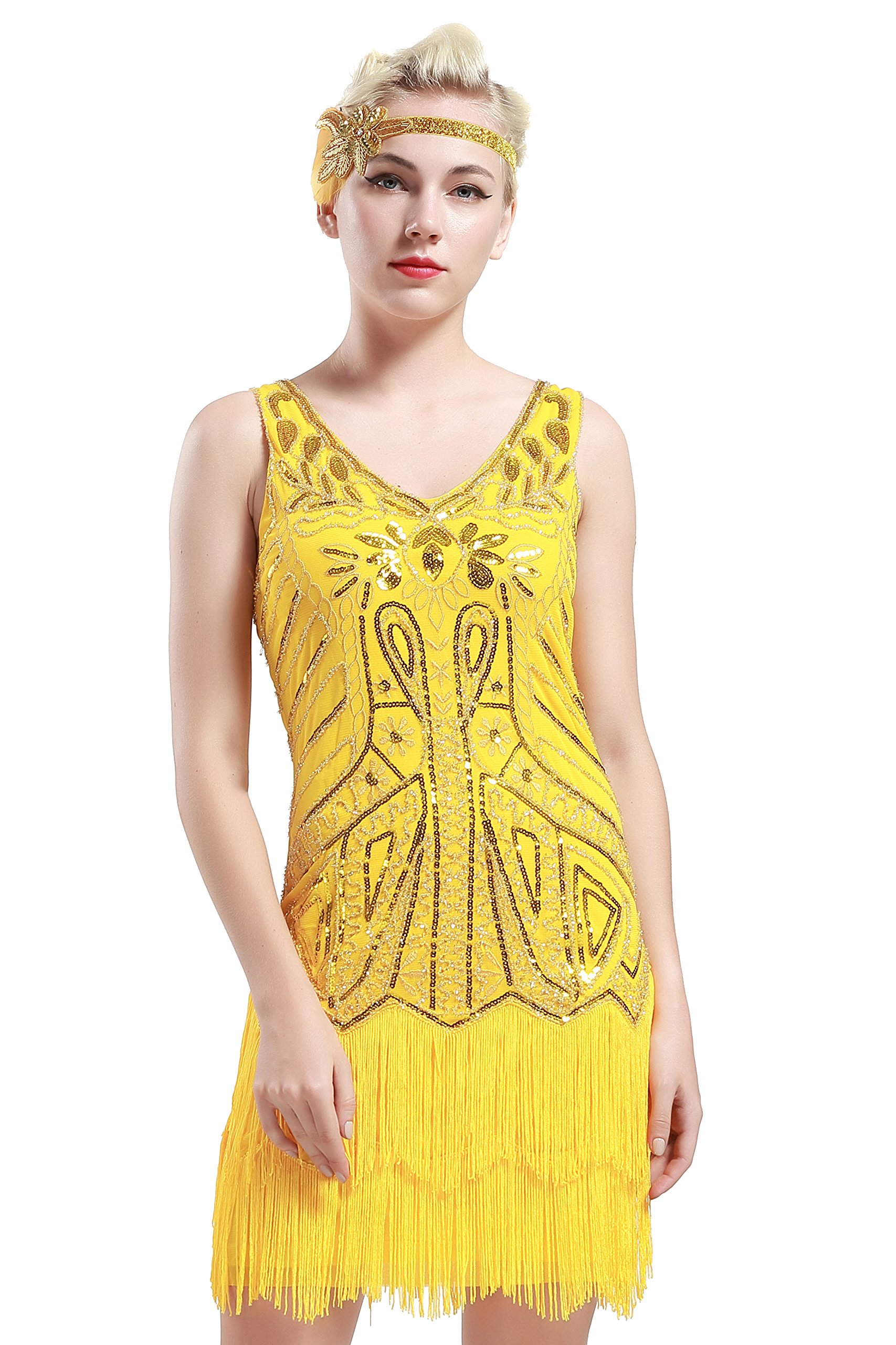 yellow gatsby dress