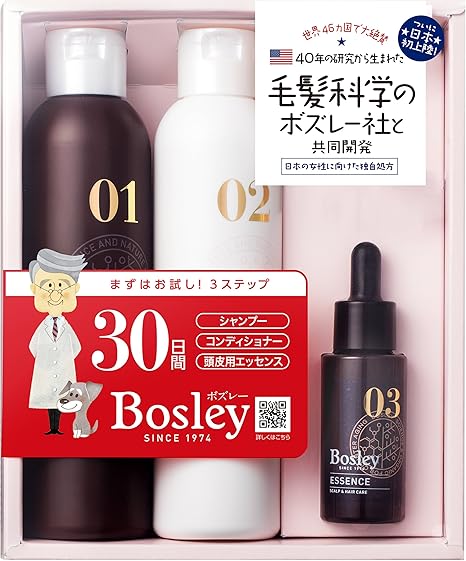 Amazon ボズレー スターターキット 30日分 180ml 180ml 25ml Bosley ボズレー 育毛 養毛用シャンプー 通販