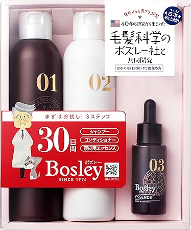 Amazon ボズレー スターターキット 30日分 180ml 180ml 25ml Bosley ボズレー 育毛 養毛用シャンプー 通販