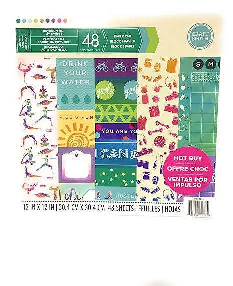 Craft Smith 12 X12 Paper Pad Working On My Fitness Amazon In
