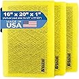 RAYAIR SUPPLY 16x20 Replacement Filter Pads Designed to Fit MicroPower Guard Air Cleaner 16x20 Refills (3 Pack) YELLOW