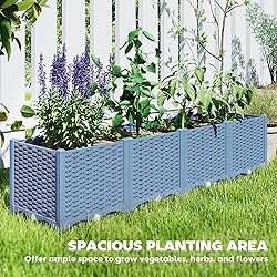Outsunny 5 x 1 x 1 ft Raised Garden Bed, Indoor