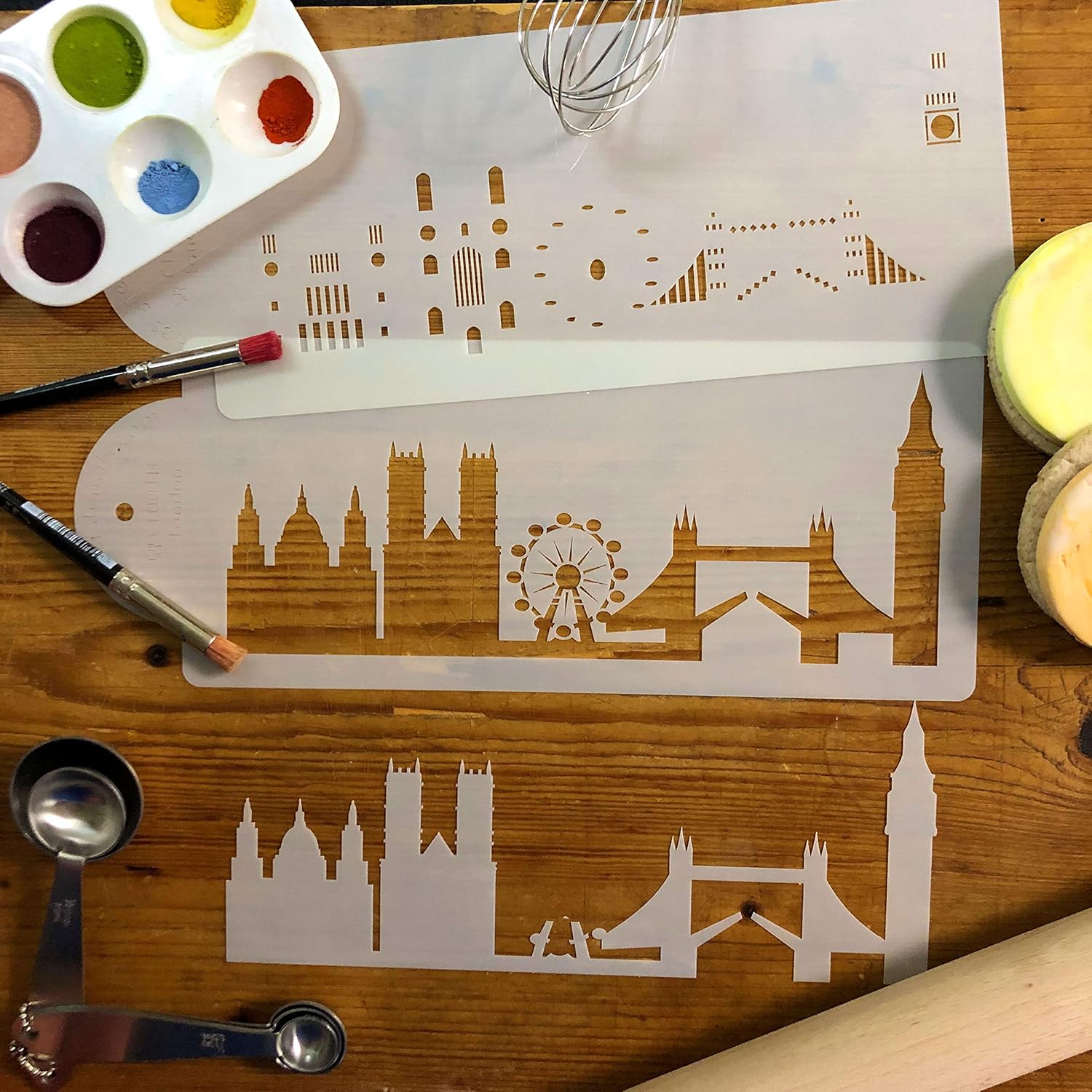 Napravi Rs Accessoires De Decoration Ustensiles A Patisserie London Detaillee Skyline Gateau Pochoir Cote C1001 Par La Designer Pochoirs