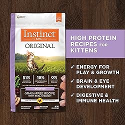 Instinct Original Kitten Dry Cat Food, Raw Coated