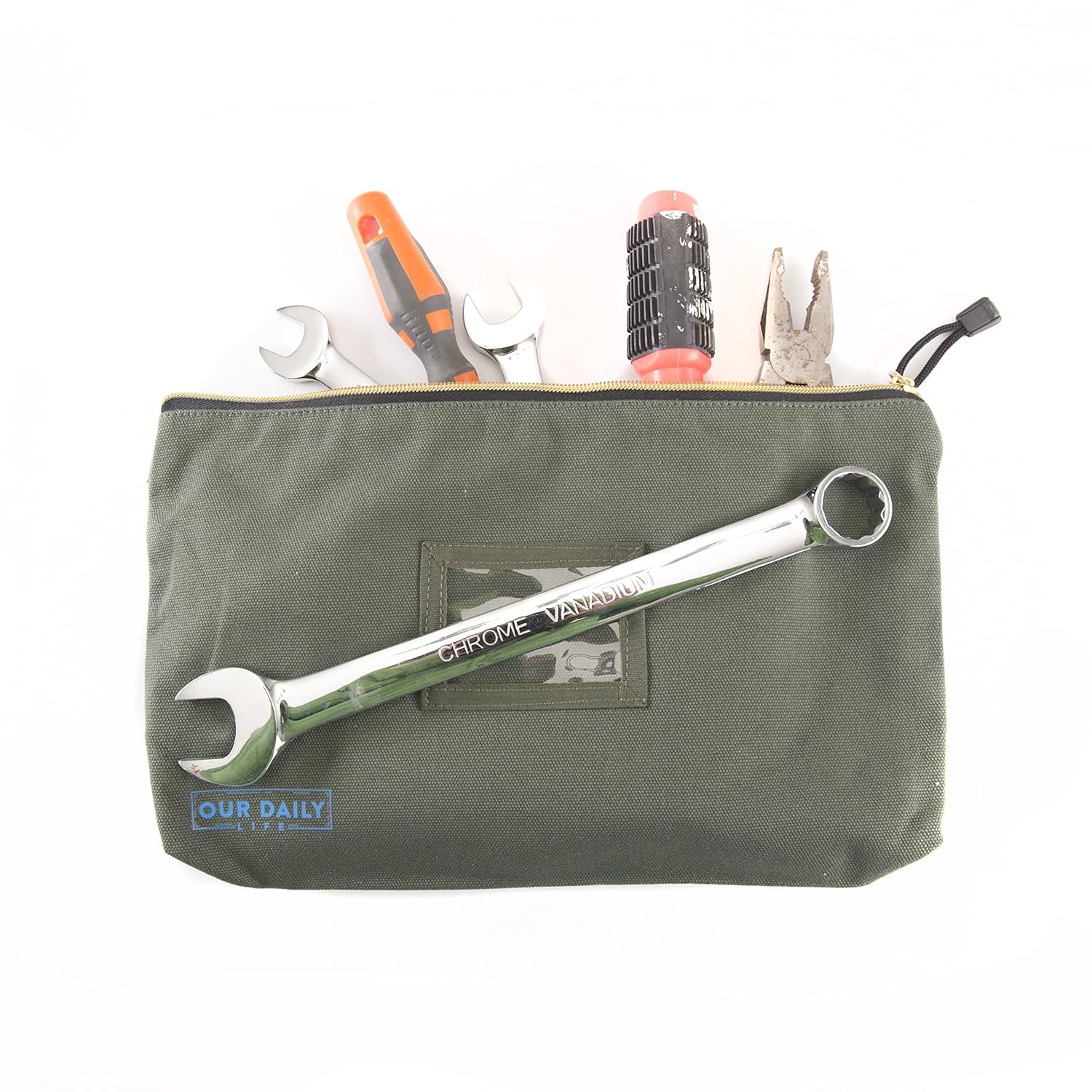 Canvas Zipper Tool Bags 16 oz Heavy Duty Utility Bag Water