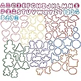 Wilton Cookie Cutters Set, 101-Piece — Alphabet, Numbers and Holiday Cookie Cutters