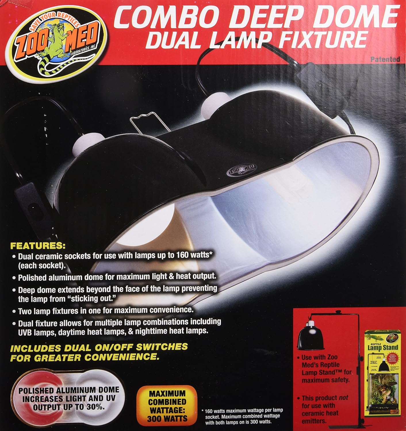 double reptile lamp
