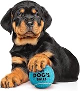 The Dog's Balls Dog Tennis Balls Blue Small 6-Pack Non Abrasive Felt Floats view 3