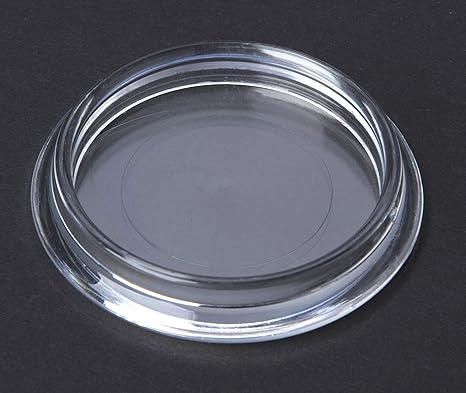 4 Stück Möbeluntersetzer, Möbelschutz Bodenschutz Kunststoff transparent Innendurchmesser 50mm, für glatte Böden im Innen- un