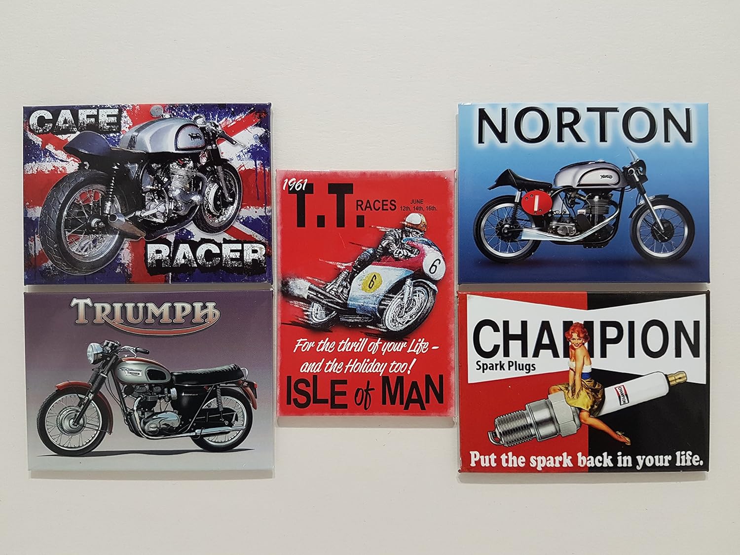 Motocicletas Motos Garaje Man Cave Hervidor Novedad Imán Nevera ...