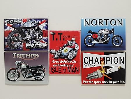 Motocicletas Motos Garaje Man Cave Hervidor Novedad Imán Nevera ...