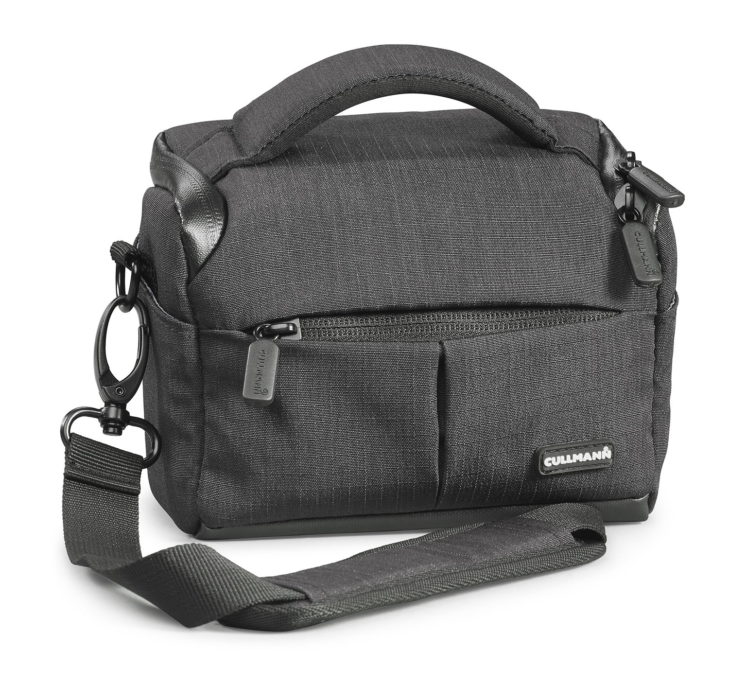 CULLMANN - 90280 - MALAGA Vario 200 Camera bag for medium-sized CSC, DSLR equipment or camcorder, black - inside dimensions: 140x90x75mm - water-repellent thanks to 450D rip-stop polyester PU coating