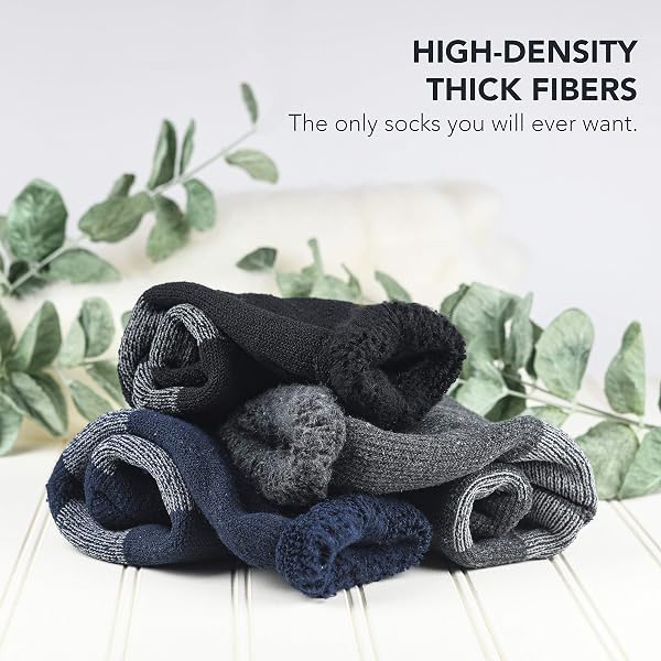 DEBRA WEITZNER THERMAL SOCKS FOR MEN WOMEN WARM SOCKS 4/6 PAIRS CREW WINTER THICK BOOT SOCKS