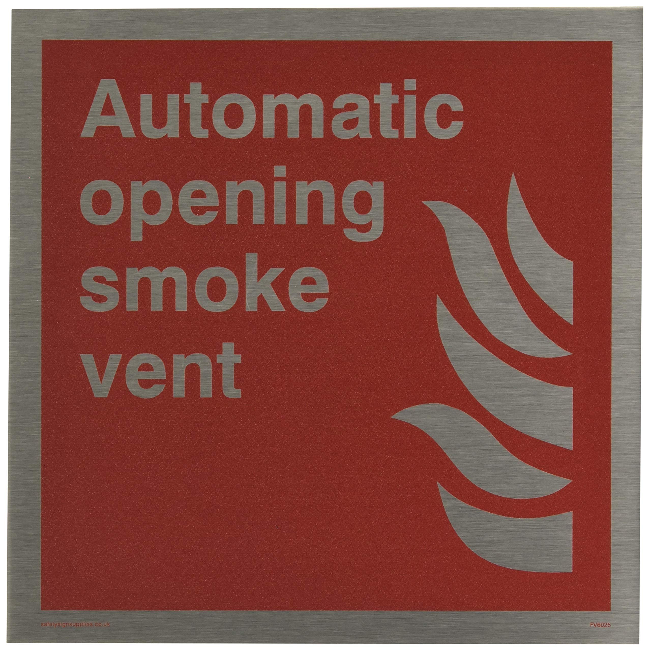 Automatic opening smoke vent
