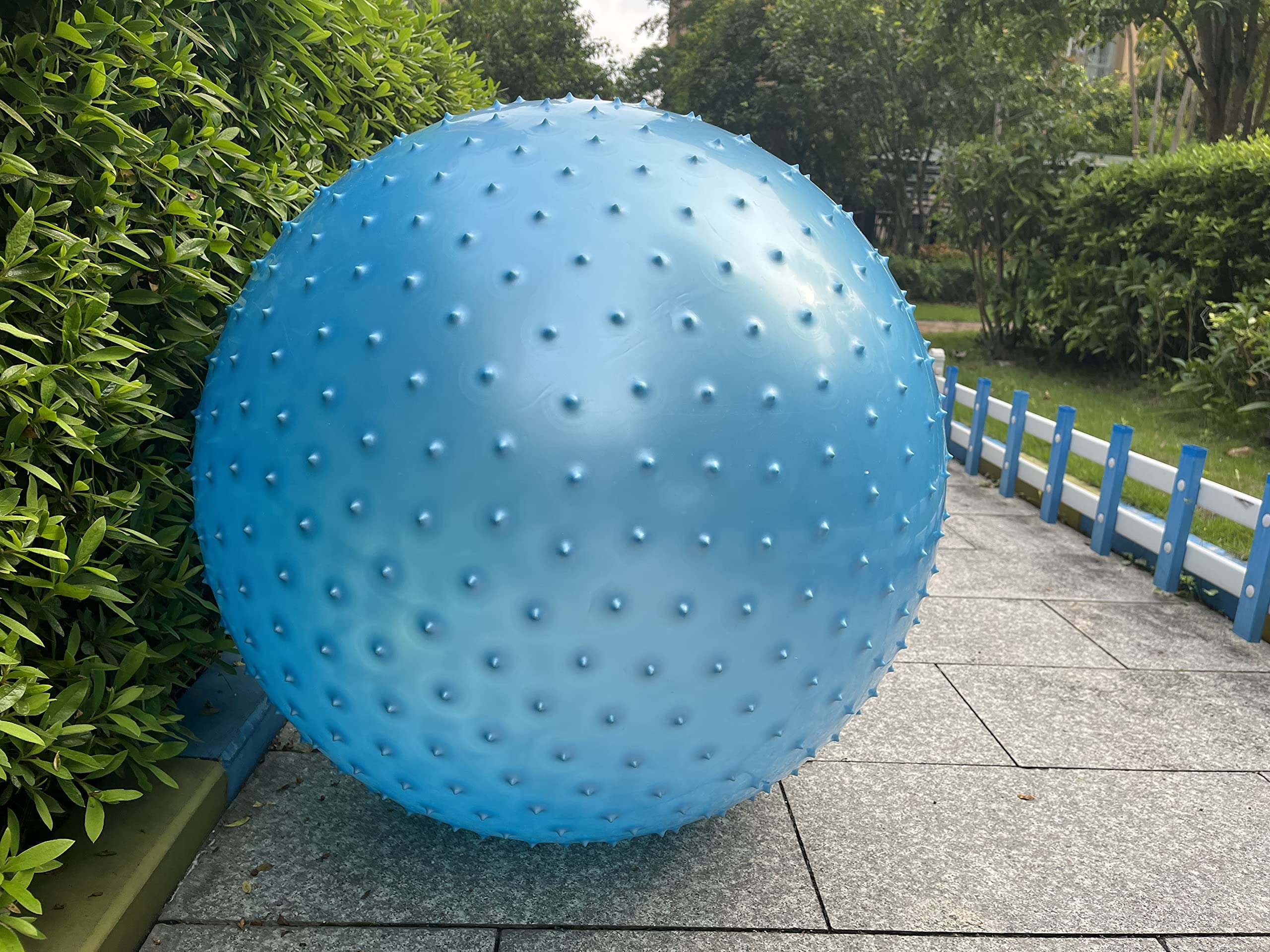 Photo 1 of penepico Large Sensory Massage Ball for Kids, 33.5" 85CM Bouncy Exercise Balls for Toddlers, Big Inflatable Toys with Tactile Spikes, Outdoor Giant Yoga Ball, Large Beach Balls