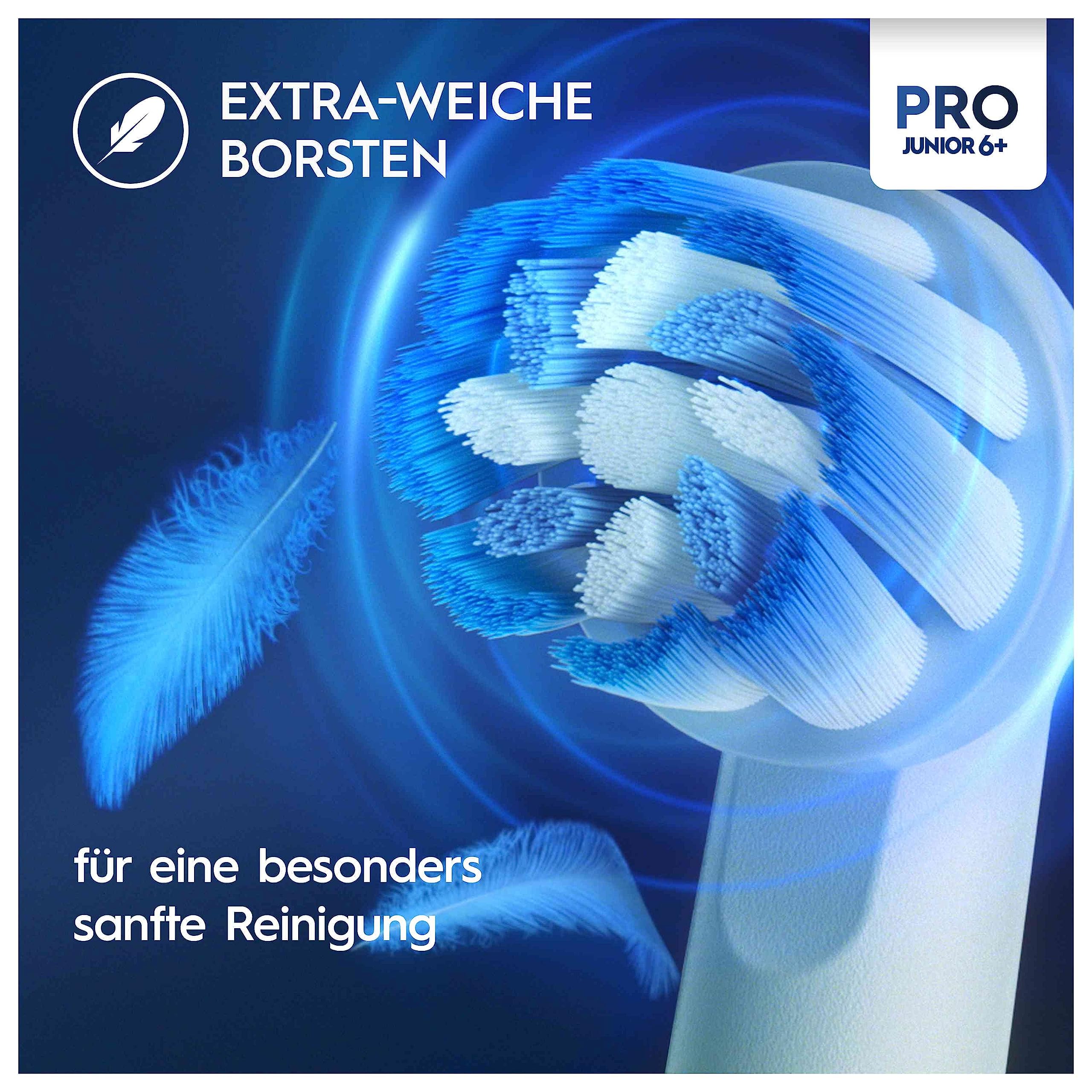 Oral-B Pro Junior Elektrische Zahnbürste für Kinder — Electric Toothbrush ab 6 Jahren — Inkl. 1 Aufsteckbürste, Designed by Braun, Lila 4
