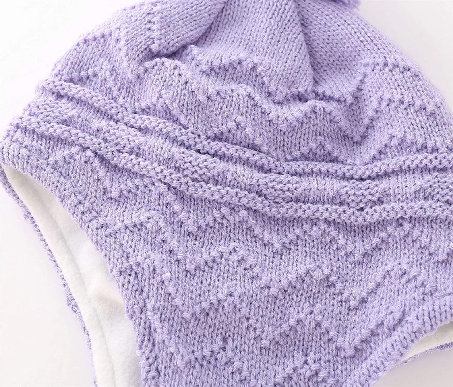 Connectyle Toddler Boys Girls Fleece Lined Knit Kids Hat with Earflap Winter Hat: Clothing