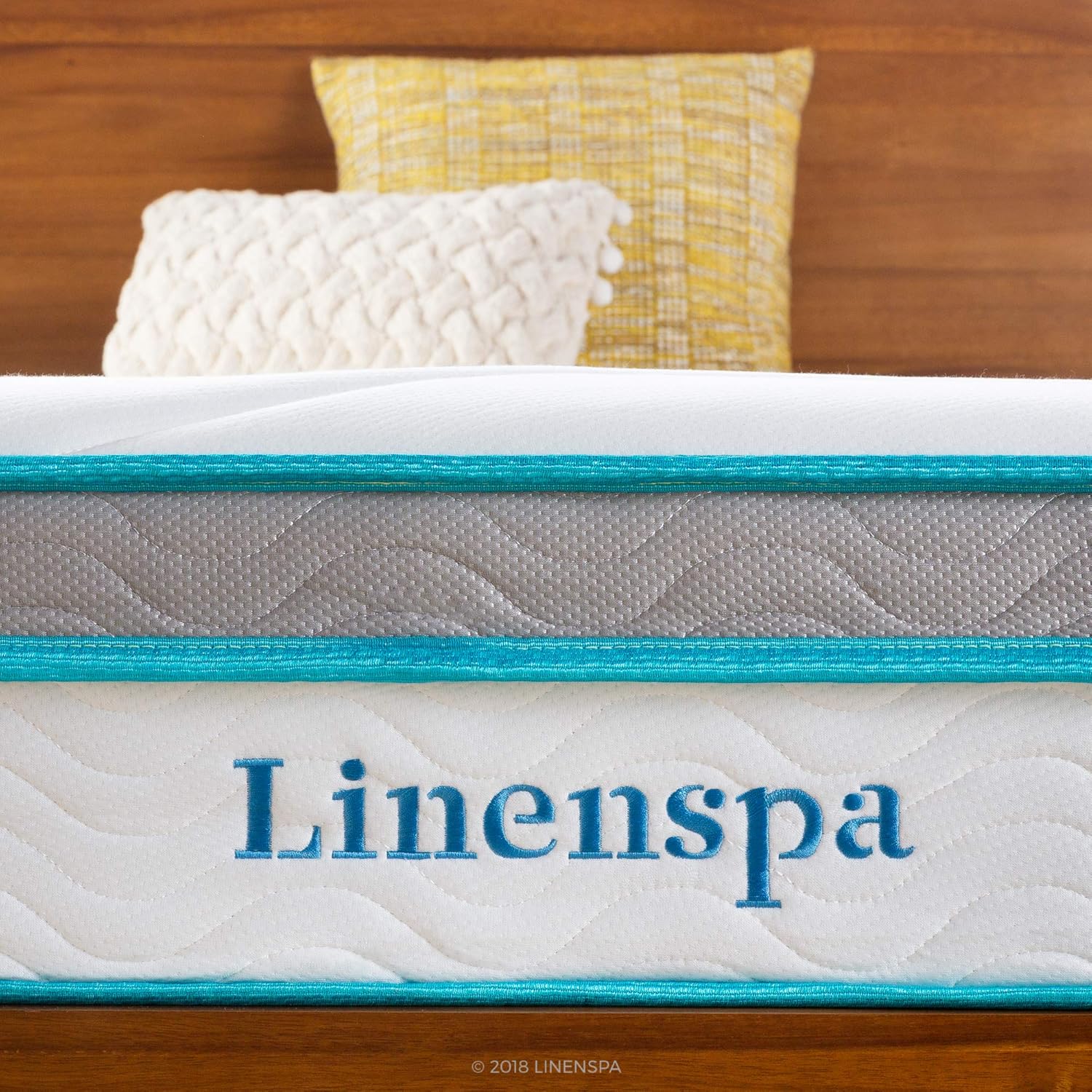 Linenspa 12 Inch Memory Hybrid Plush-Individually Encased Coils-Edge Support-Quilted Foam Cover Mattress, Full, White: Furniture & Decor