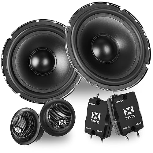 NVX® NSP65KIT Car Speakers, 600W Max, 200W RMS, 2-Way