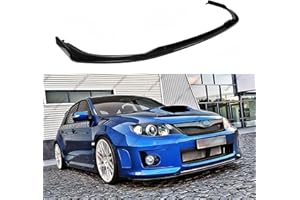 WheelX 3Pcs Front Bumper Lip Compatible with 2011-2014 Subaru WRX STI Impreza, JDM CS Style Air Dam Lower Chin Spoiler Splitter Fit for 11-14, Protection Body Kit (Glossy Black)