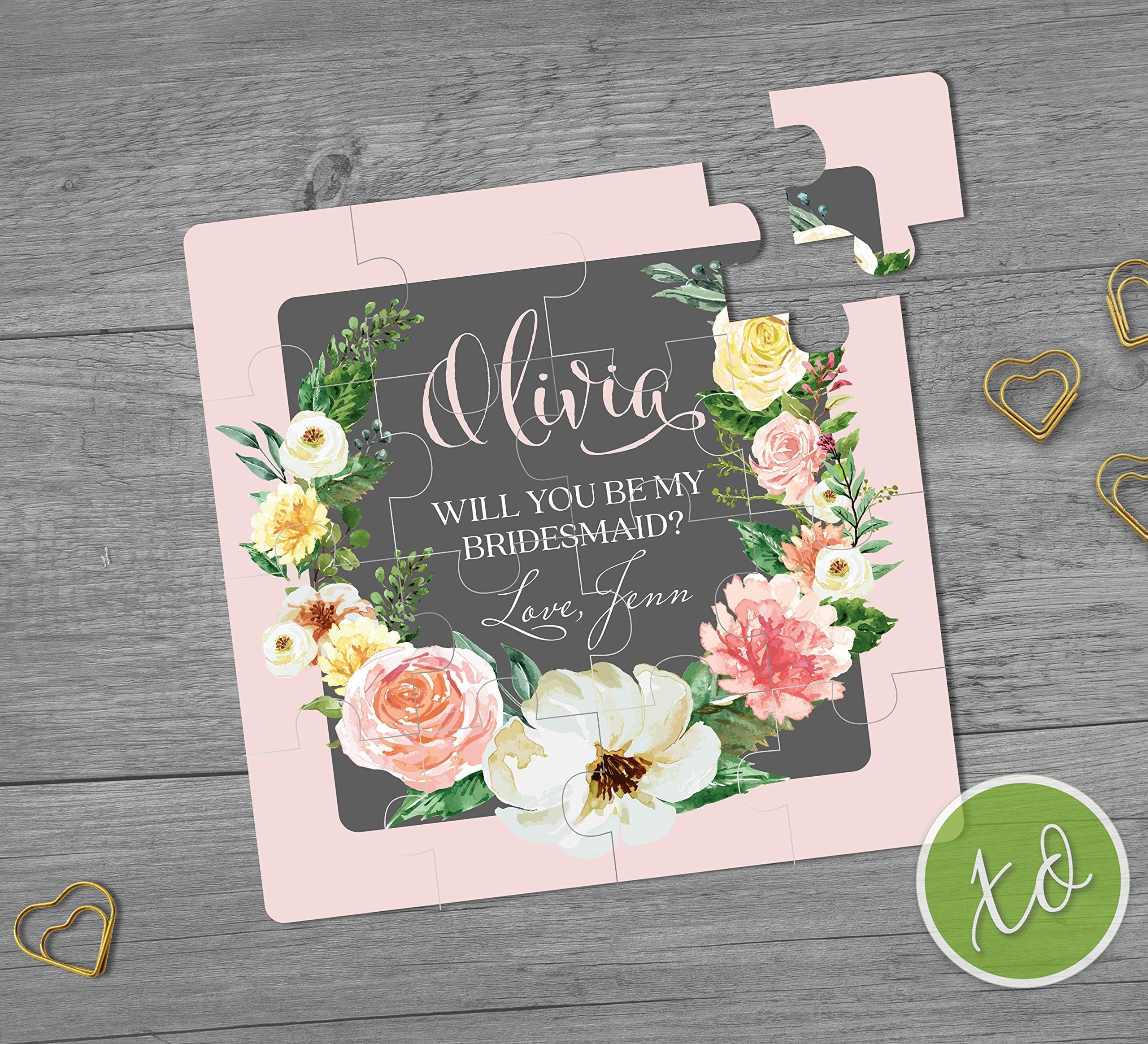 Will You Be My Bridesmaid? Bridesmaid Proposal Puzzle Bridesmaid Gift Maid of Honor Proposal Maid of Honor Gift Custom Will You Be My Puzzle