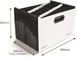 Rapesco SupaFile Plus 26-Section A4+ Desktop Expanding File Organizer White view 5