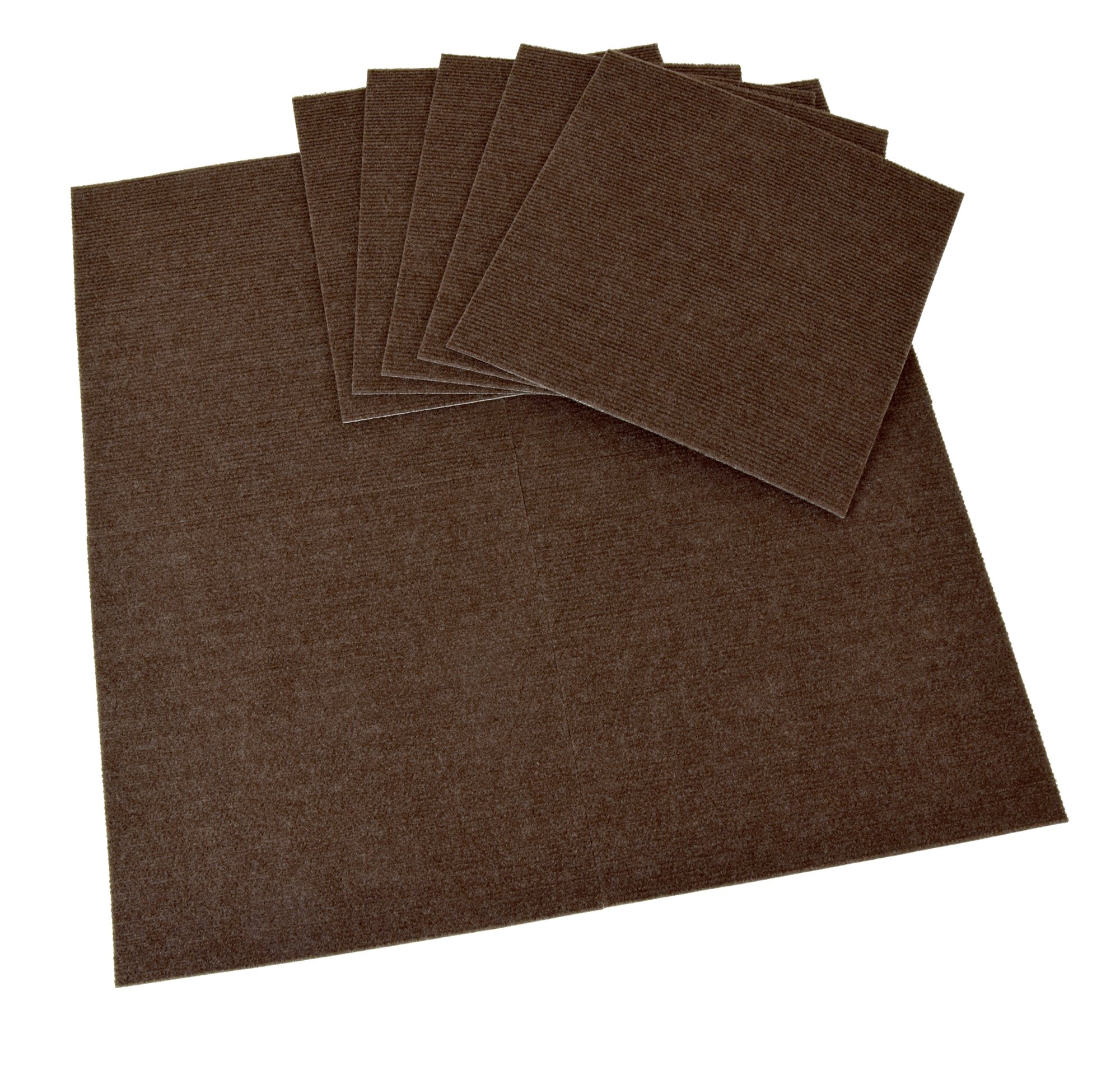 ワタナベ工業 国産タイルカーペット 吸着ぴたマット ループ 9枚組 30X30cm ブラウン商品画像