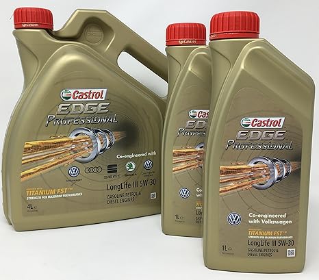 Öl für Motor Castrol EDGE Professional Longlife III 5 W-30, 6 Liter (Neue Verpackung 2018)
