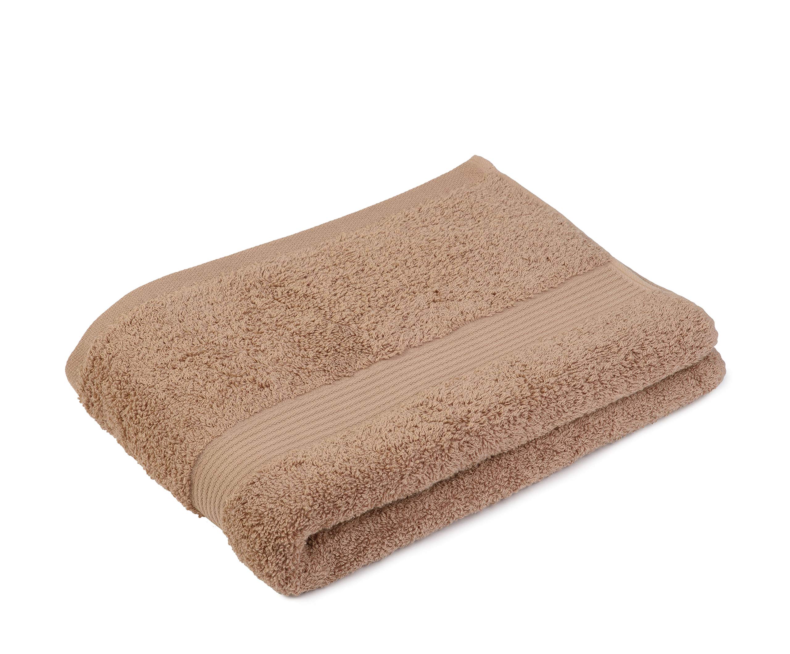 Gözze - Set of 2 New York Bath Towels, Luxuriously Soft and Absorbent, 100% Cotton, 70 x 140 cm - Maroon