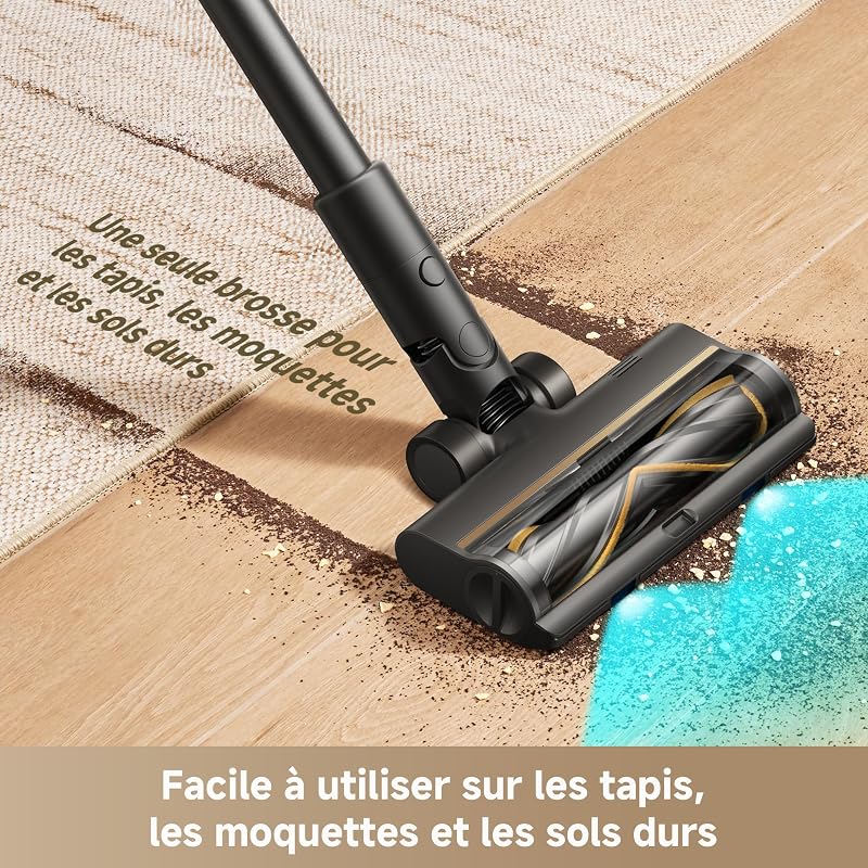 R20 SE-A Aspirateur Balai sans Fil, 20 000PA/150AW, écran LED