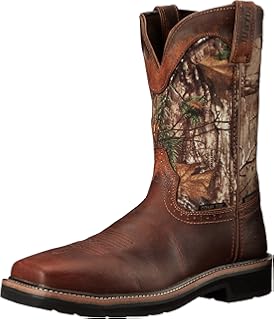 justin men's original workboots stampede snake boots