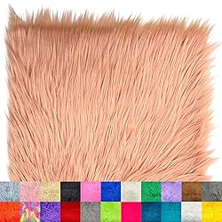 Ice Fabrics Faux Fur Fabric Squares - 10x10 Inches