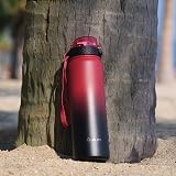 OLDLEY 1L Stainless Steel Water Bottle with Straw Lid Vacuum Insulated view 6