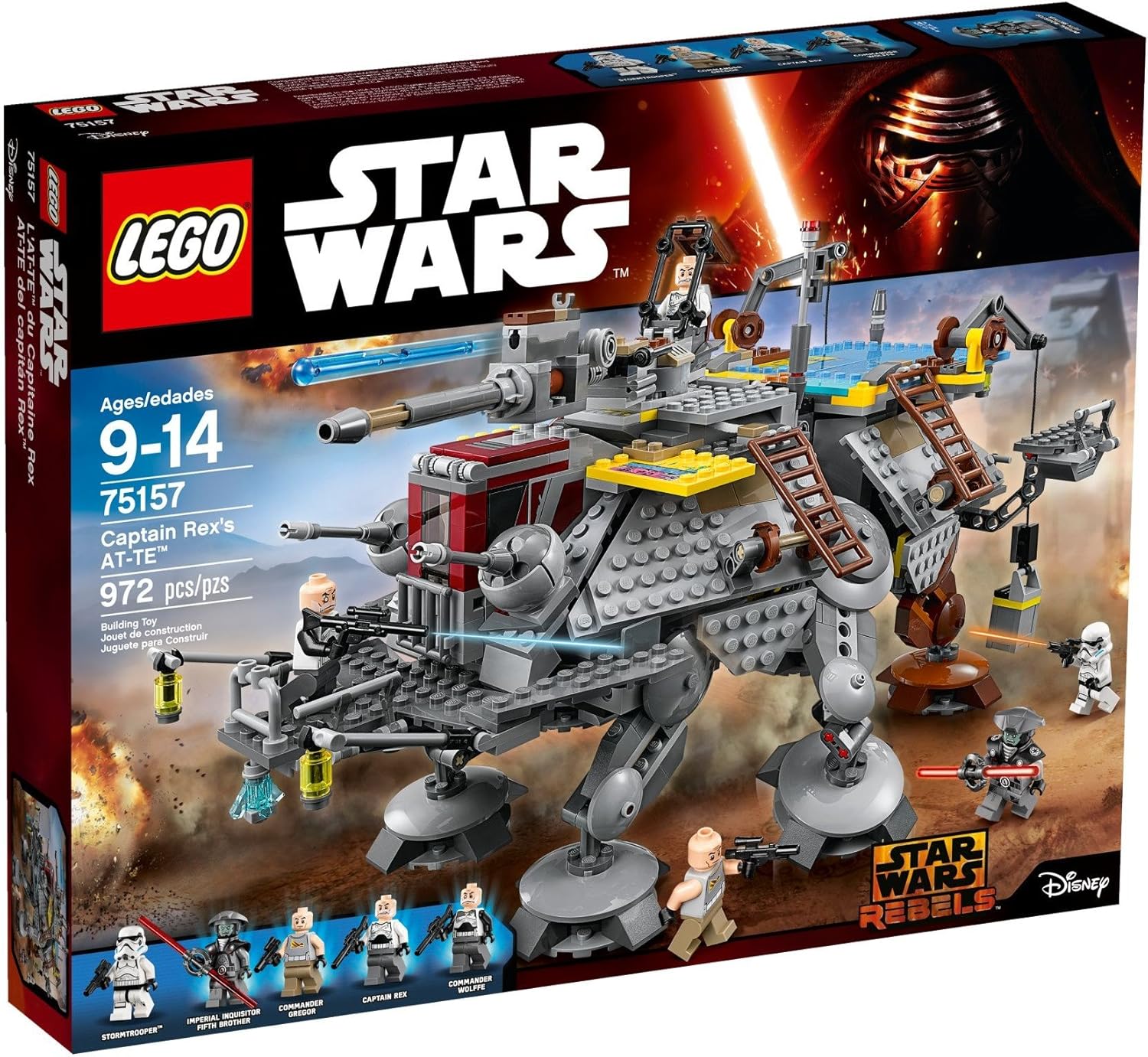 LEGO - 75157 - Star Wars - Jeu de Construction - L'AT-TE du Capitaine ...